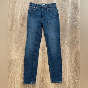 J. Crew Dark Blue Curvy Toothpick High Waisted Skinny Jeans